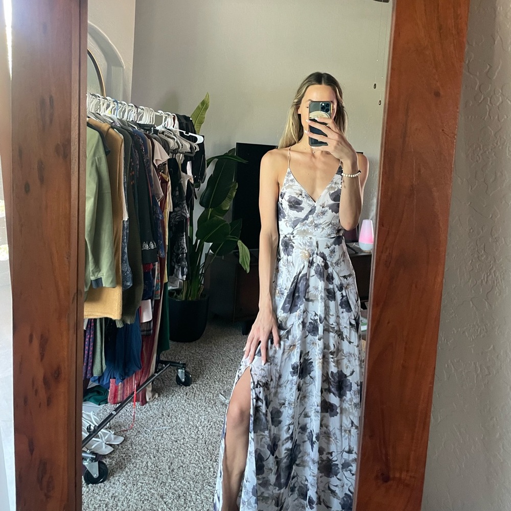 ASTR long floral dress